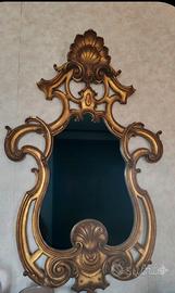 Specchio in barocco dorato