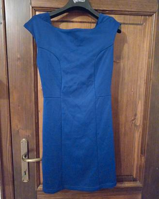 Abito tubino blu elettrico Mixeri - Taglia S