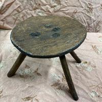 ANTICO SGABELLO DA MUNGITURA ORIGINALE DEL 1900