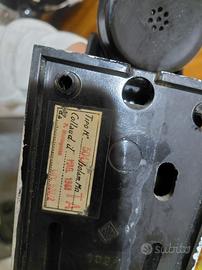 Citofono vintage in bachelite nera 