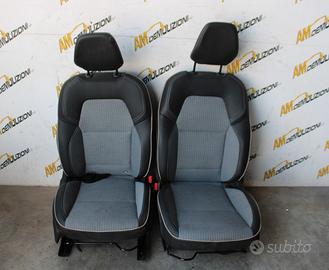 SEDILI INTERNI TAPPEZZERIA IN PELLE E STOFFA CLIO 