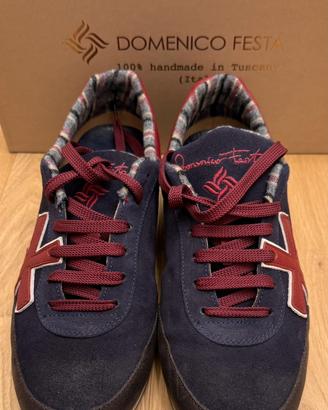 Premiata Sneakers Uomo pelle blu 43 OTTIME