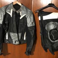 Tuta integrale divisibile  aql moto in pelle