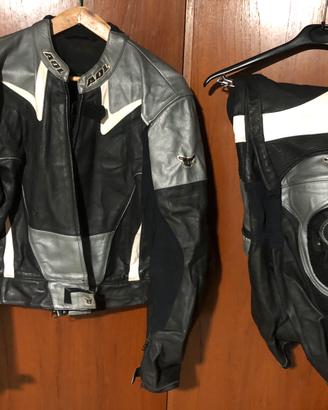 Tuta integrale divisibile  aql moto in pelle