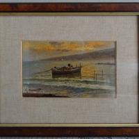 G. Esposito - Vecchio quadro dipinto olio