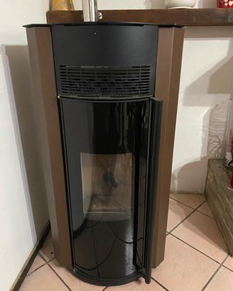 Stufa a pellet con tubi
