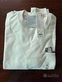 Hoodie Felpa Uniqlo x Kaws Taglia M Medium White