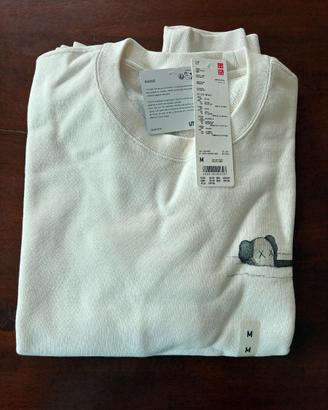 Hoodie Felpa Uniqlo x Kaws Taglia M Medium White