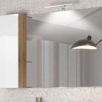 Specchio bagno con pensile - serie Amburgo