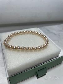 Bracciale con 30 perline dorate
