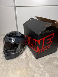 Casco moto Sifam S451 nero riflettente con Pinlock