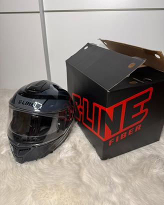 Casco moto Sifam S451 nero riflettente con Pinlock