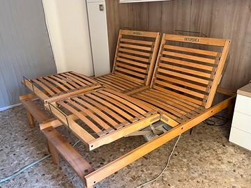 Coppia reti ortopediche motorizzate 80x190