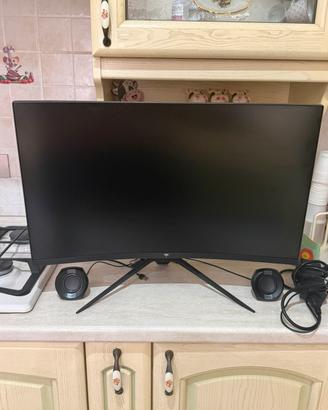 KTC Monitor Gaming +altoparlanti+cavo hdmi
