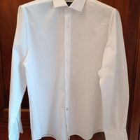 Camicia da uomo in cotone bianco - Massimo Dutti