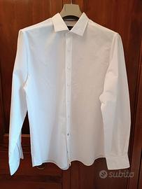 Camicia da uomo in cotone bianco - Massimo Dutti
