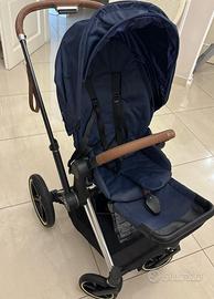 Trio Cybex Platinum – Blu Navy & Dettagli in Pelle
