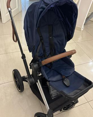 Trio Cybex Platinum – Blu Navy & Dettagli in Pelle