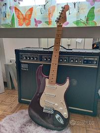 fender stratocaster mexico midnight wine 2002