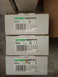  3 sirene da esterno Serai rz/53 nuove