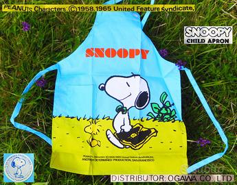 SNOOPY VINTAGE 1980 Grembiule cucina BAMBINO Nuovo