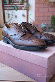 Derby Tod's in pelle liscia con dettagli brogue