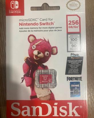 micro SD san disk switch 256gb 