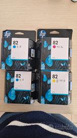 Cartucce HP 82 (2 giallo, 1 ciano e 1 magenta)