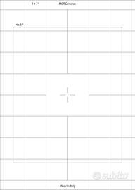 5x7 " Ground glass -Banco ottico- Camera 127x178mm