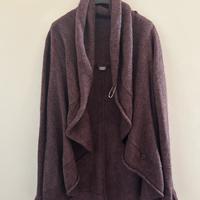Giacca lunga / cardigan viola Oltre