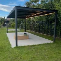 Pergola con telo pvc