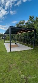 Pergola con telo pvc