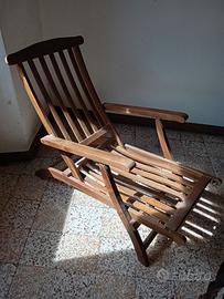 Sdraio con poggia piedi marca Casaria