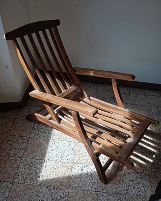 Sdraio con poggia piedi marca Casaria