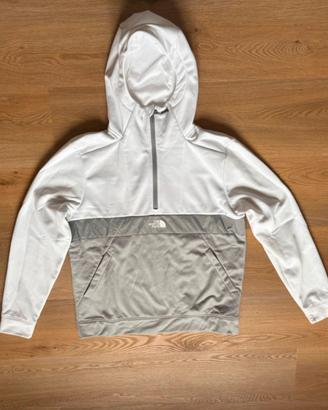 felpa north face bianca con cappuccio taglia XL