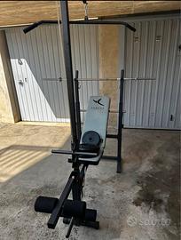 Panca palestra completa di tutto