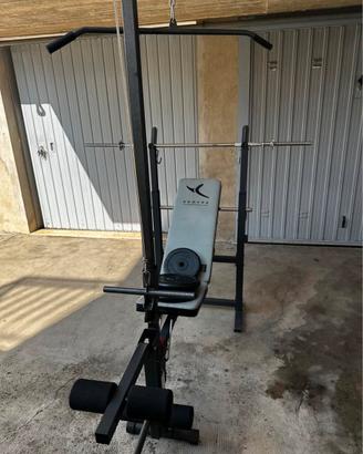 Panca palestra completa di tutto