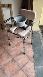Sedia wc per disabili e anziani