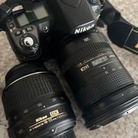 Nikon d80 con obiettivi e battery grip