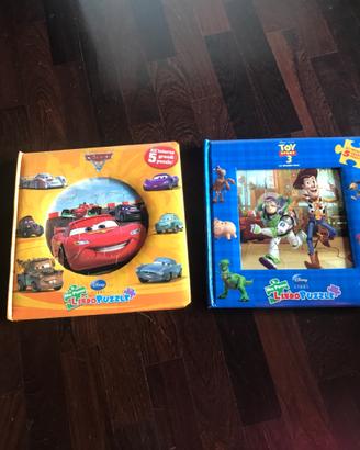 Libri puzzle cars e toy story