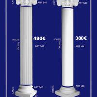 colonna in gesso capitello ionico decoro interni