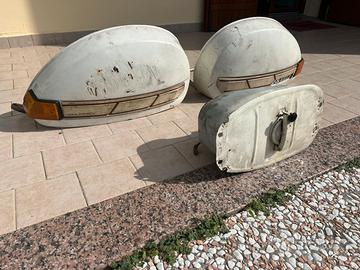 Vespa px 125 E cofani pance e serbatoio bianco