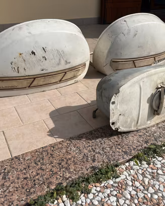 Vespa px 125 E cofani pance e serbatoio bianco