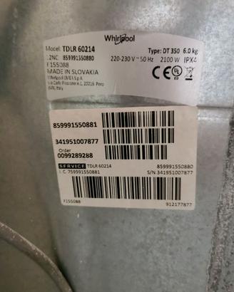 Lavatrice whirlpool
