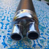  marmitta  scarico go kart 100 doppia uscita