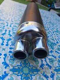  marmitta  scarico go kart 100 doppia uscita