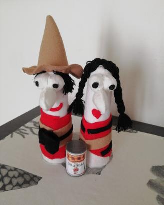 pupazzi carmencita e Caballero 