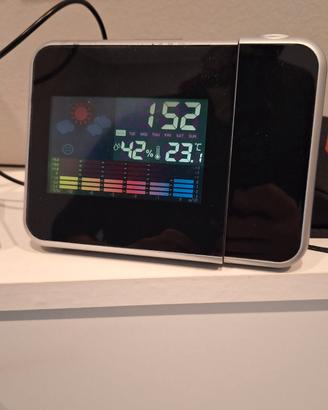 Stazione Meteo Sveglia Digitale con Proiettore LED