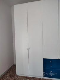 Anta armadio bianco 100 x 60, H. 260. Bianco e Blu