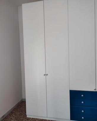 Anta armadio bianco 100 x 60, H. 260. Bianco e Blu